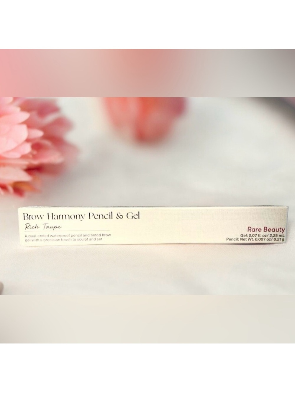 Rare Beauty Brow Harmony Pencil & Gel — Rich Taupe Packaging